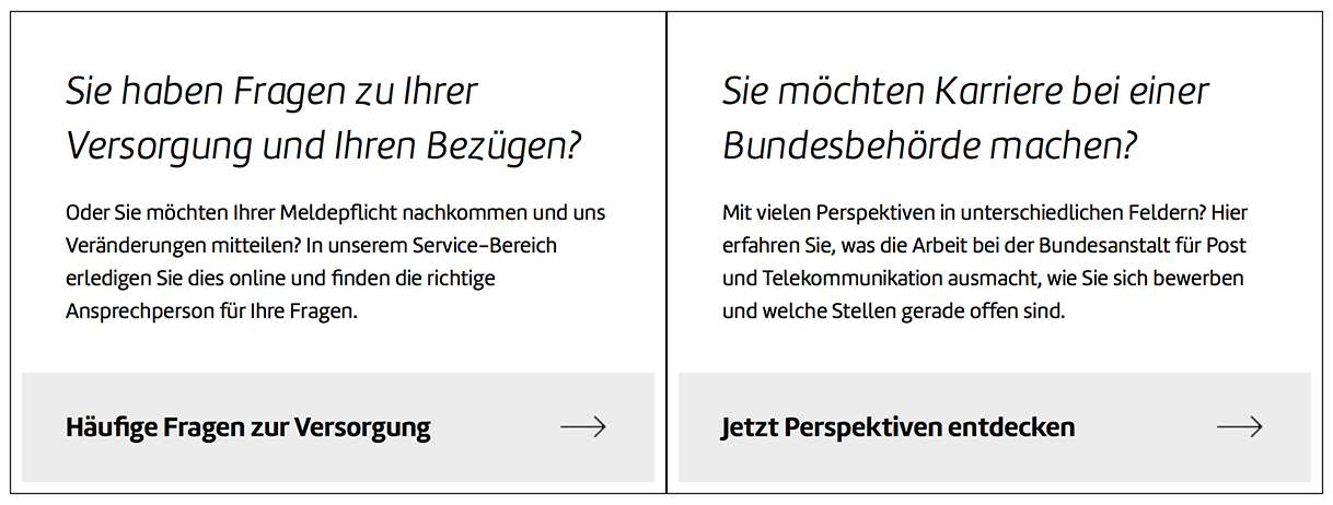 Schwarz-Weiße Buttons der Webseite im Kontrast Modus